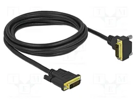 DELOCK Câble DVI-D (24+1) Dual Link 2m avec connecteurs 90°