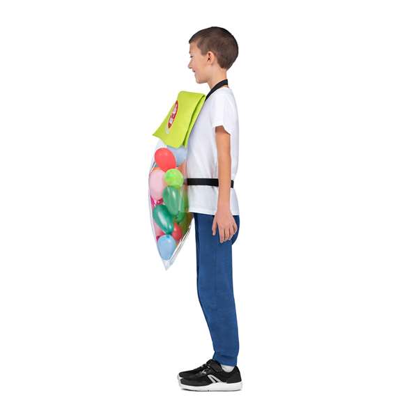 My Other Me - Déguisement sac de bonbons avec bretelles, ballons et gonfleur - Taille unique enfant - À partir de 3 ans - Multicolor