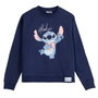 Cerdá Sweat-shirt Stitch en coton brossé bleu foncé - L