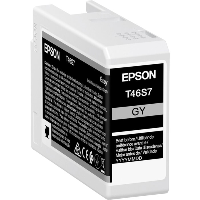 Epson T46S7 Cartouche d'encre Gris 25 ml UltraChrome PRO Epson T46S7 Cartouche d'encre Gris 25 ml UltraChrome PRO