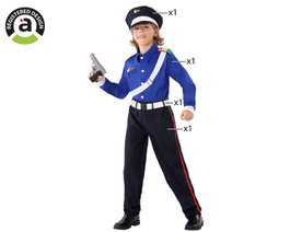 Atosa Déguisement Policier Enfant Bleu