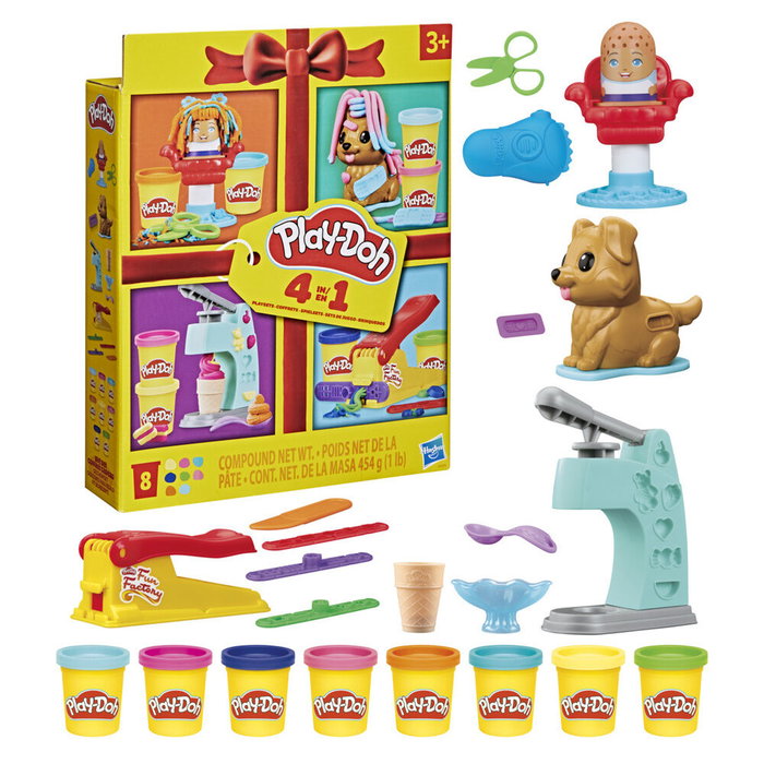 Play-Doh Pack de 4 Mini-sets Classiques