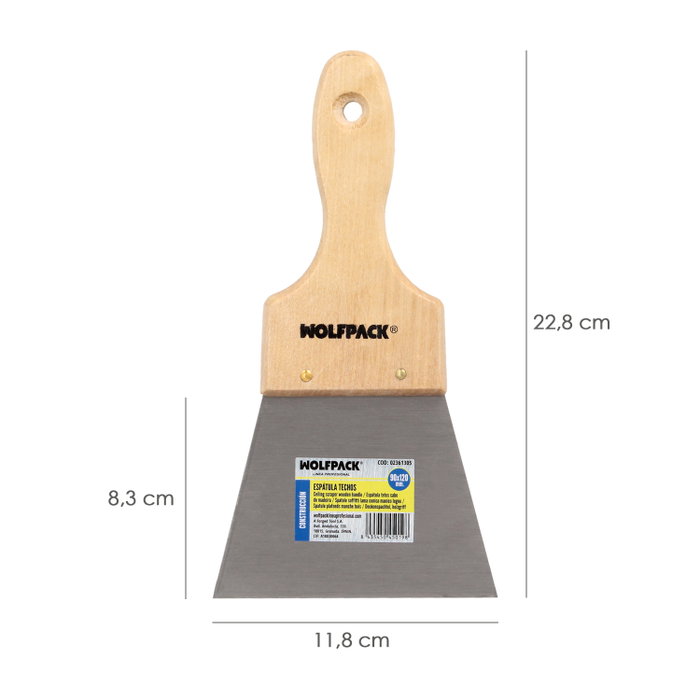 WOLFPACK LINEA PROFESIONAL Spatule pour plafonds 90x120 mm