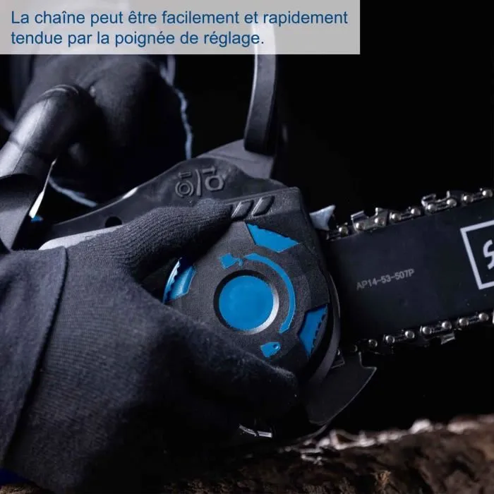 Scheppach BC-CS355Duo-X Tronçonneuse sans fil 20V - 33,5 cm - Moteur brushless - 2200W - sans batterie ni chargeur