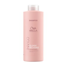 Wella Professionals Shampooing colorant pigments Invigo Blonde Recharge Cool Blonde pour cheveux blonds - 1000 ml