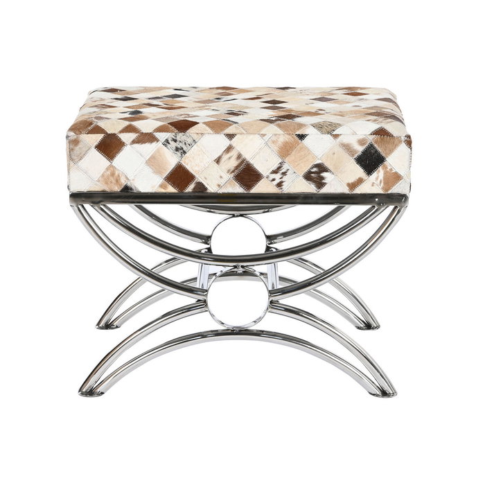 DKD Home Decor Banquette Marron Beige Argenté Camel