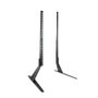 Tooq Support Mural pour Écran 23-75 Pouces, VESA 200x200 à 800x400, Charge Max 40 kg, Hauteur 673-735 mm, Noir
