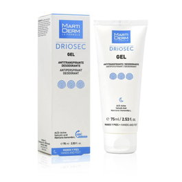 Martiderm DRIOSEC gel anti-transpirant mains et pieds 75 ml