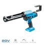 Koma Tools 20v-ps Pistolet à colle 20 V sans fil, force 2000 N, vitesse réglable, lumière LED, Pro series
