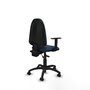 PIQUERAS Y CRESPO Chaise de bureau Aýna bleu marine avec accoudoirs 1D