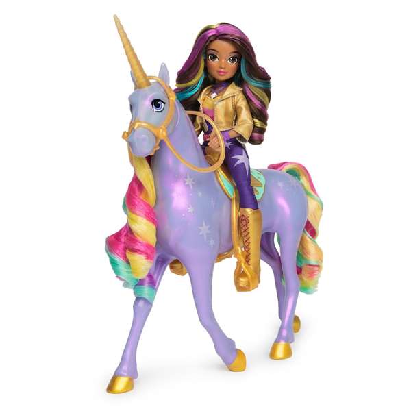 Spin Master Poupée Sophia 11 cm avec Licorne Wildstar lumineuse - Dimensions : 30,48 x 40,64 x 9,53 cm - Fonctionne avec 2 piles AA - À partir de 4 ans