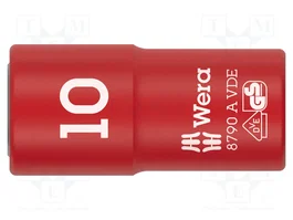 WERA Douille isolée 6 pans HEX 10mm 1/4 inch