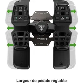 Turtle Beach VelocityOne - Pédales de direction de simulation de vol avec capteur à effet Hall - Compatible PC (Windows 10/11) et Xbox - USB-C - Noir