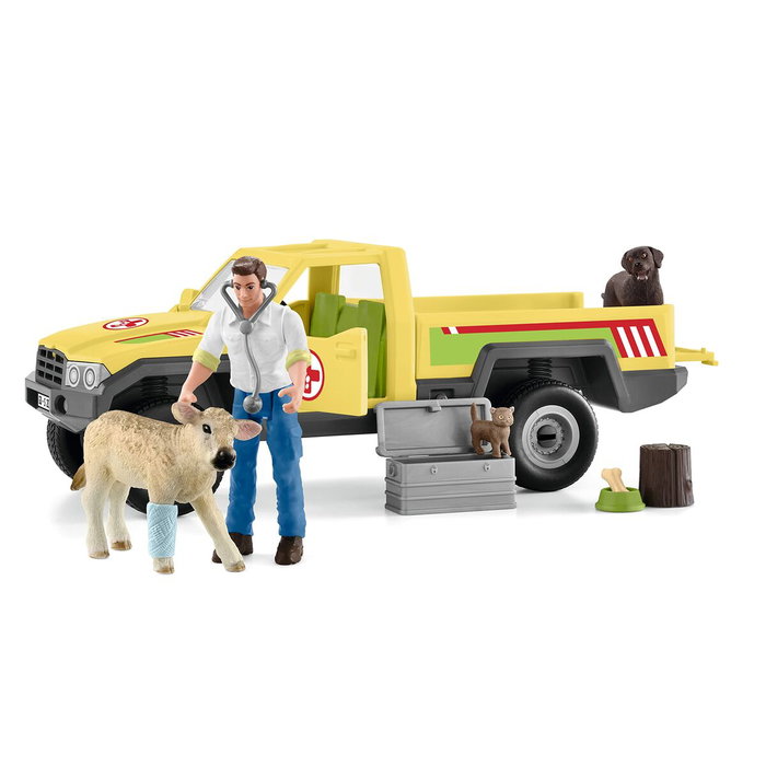 Schleich Coffret Visite du Vétérinaire à la ferme 12 Pièces Schleich Coffret Visite du Vétérinaire à la ferme 12 Pièces