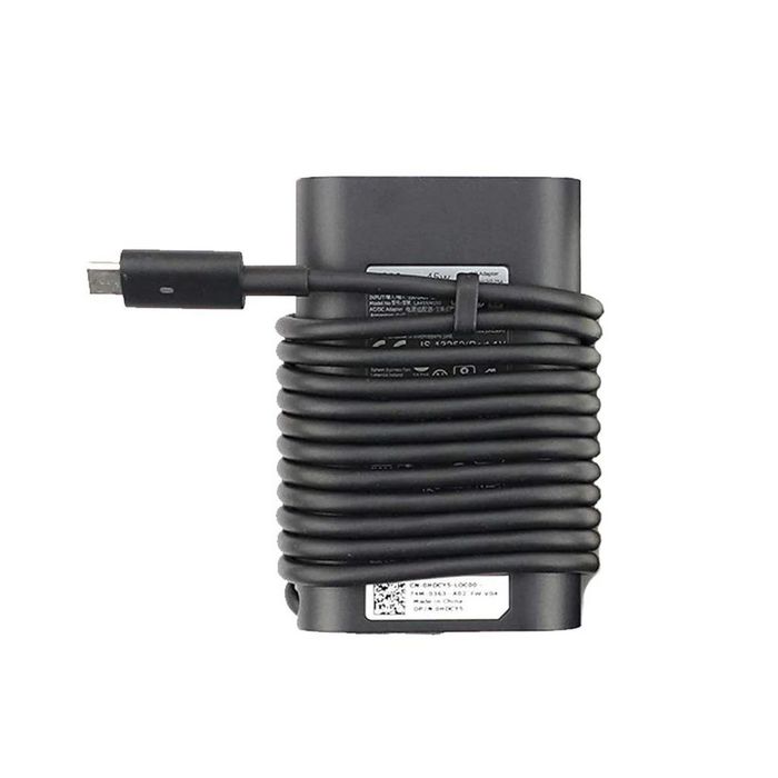 Dell 45W Chargeur Secteur 19.5V avec Câble d'Alimentation 3 Broches et Connecteur Type C (C6) - Compatible PD2.1