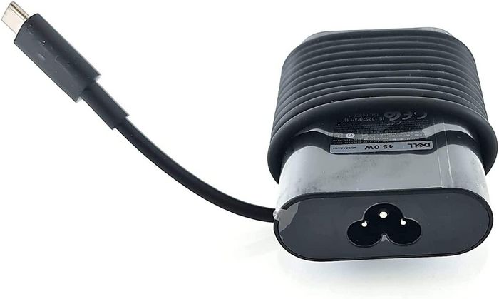 Dell 45W Chargeur Secteur 19.5V avec Câble d'Alimentation 3 Broches et Connecteur Type C (C6) - Compatible PD2.1