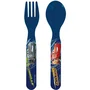 Fun House - Lot de Vaisselle Disney Cars - 2 Assiettes Creuses 16 cm, 2 Verres 220 ml, 2 Sets de Couverts et Gobelet Paille