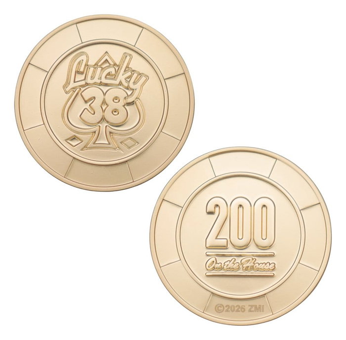 FaNaTtik Fallout: New Vegas réplique Lucky 38 Imitation Gold Casino Set Limited Edition