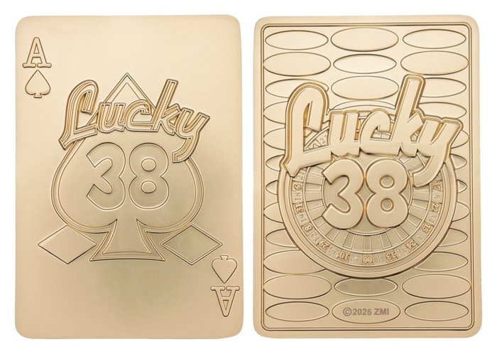 FaNaTtik Fallout: New Vegas réplique Lucky 38 Imitation Gold Casino Set Limited Edition