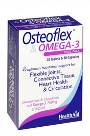 HEALTH AID OSTEOFLEX Omega-3 30 comprimés et 30 capsules