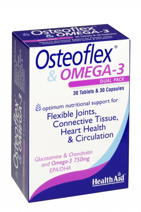 HEALTH AID OSTEOFLEX Omega-3 30 comprimés et 30 capsules HEALTH AID OSTEOFLEX Omega-3 30 comprimés et 30 capsules