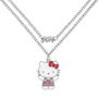 PEERS HARDY Collier Hello Kitty and Friends avec Pendentif, lazo et pierres, baigné argenté