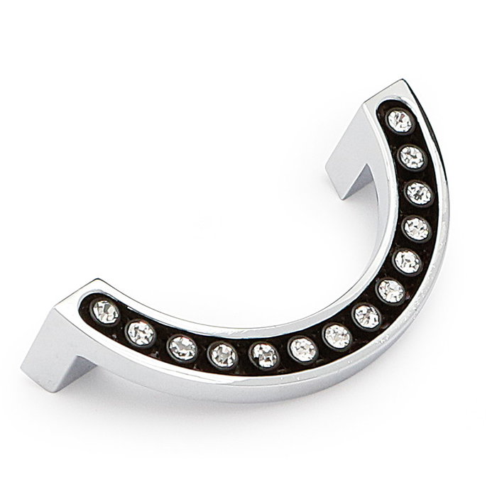 HERRAJES ALK Tirador pour tiroir en zamak chromé - Distance entre centres à choisir - Modèle 64 HERRAJES ALK Tirador pour tiroir en zamak chromé - Distance entre centres à choisir - Modèle 64