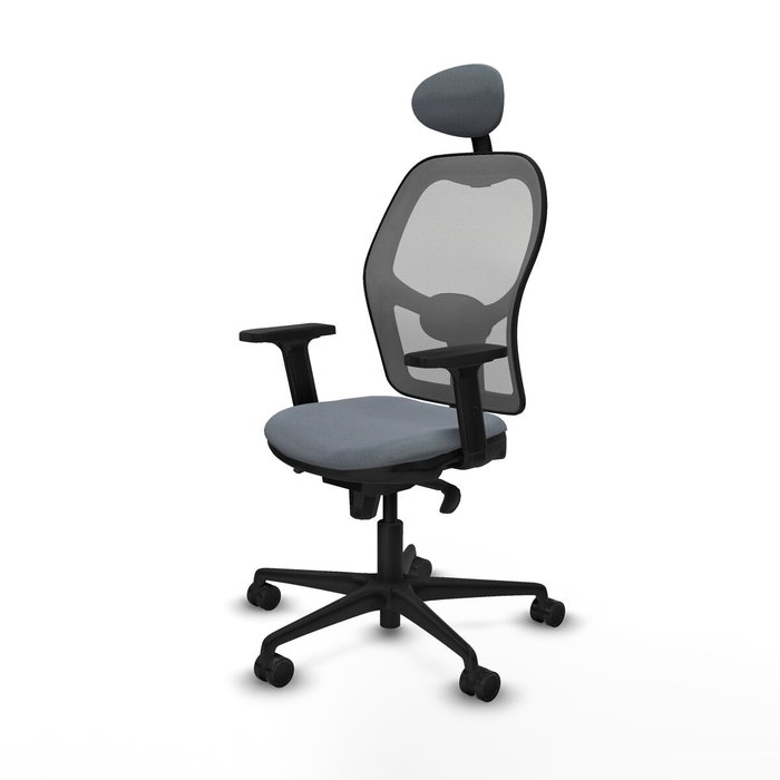 Piqueras y Crespo Chaise de Bureau 2D036N1 avec Appui-tête Gris