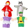 Color Baby - Marionnettes Le Petit Chaperon Rouge - Set de 4 Pièces - 25 cm