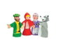 Color Baby - Marionnettes Le Petit Chaperon Rouge - Set de 4 Pièces - 25 cm