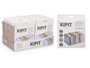 Kipit Organisateur 7 compartiments Gris pour sous-vêtements Tissu Nylon 36x17x12 cm (Set de 24)