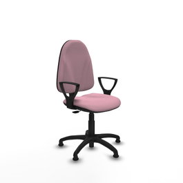 PIQUERAS Y CRESPO Chaise de bureau Algarra, tissu rose