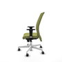 Piqueras Y Crespo Chaise de bureau Albacete confidente, Vert olive, mécanisme Synchro