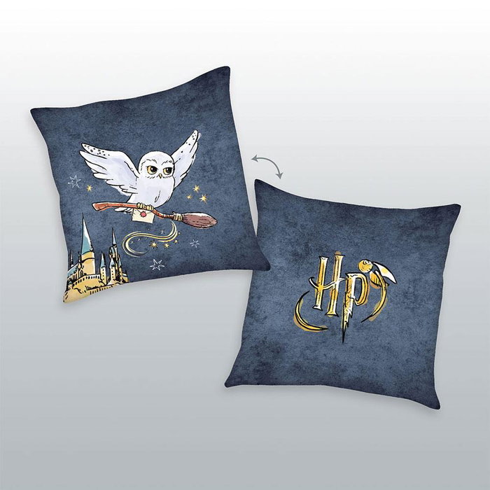 Harry Potter oreiller Logo & Hedwig 40 x 40 cm Harry Potter oreiller Logo & Hedwig 40 x 40 cm