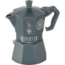 Bialetti Moka Exclusive Induction, Gris, 3 tasses