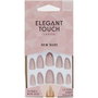 Elegant Touch Core Colour faux ongles short stiletto blush suede 24 pcs