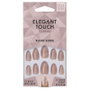 Elegant Touch Core Colour faux ongles short stiletto blush suede 24 pcs