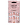 Elegant Touch Core Colour faux ongles short stiletto blush suede 24 pcs
