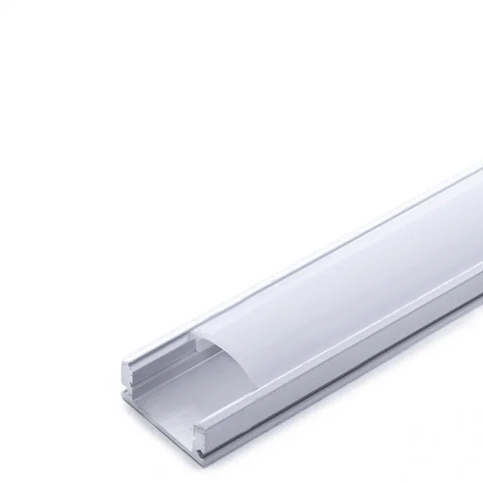 Greenice Profilé Aluminium pour Tira LED Diffuseur Opal SU-A1707 x 2M