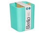 BERILO Organisateur carré à 3 compartiments Bambou Menthe