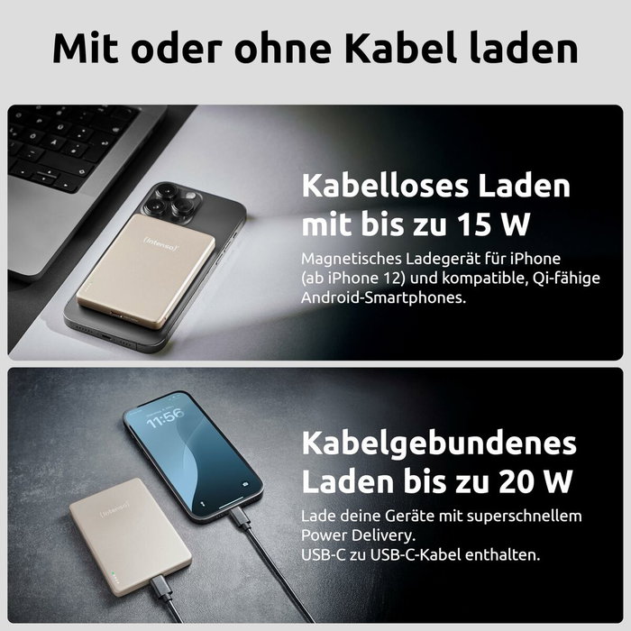 Powerbank INTENSO MW5000 MagSafe 5000 mAh Champagne