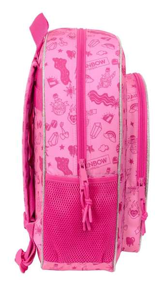Safta Sac à dos junior adapté chariot Rainbow High Shine 32 x 38 x 12 cm pour enfant à partir de 3 ans