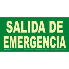 NORMALUZ Signal luminescent de sortie d'urgence 30x15 cm RD13106