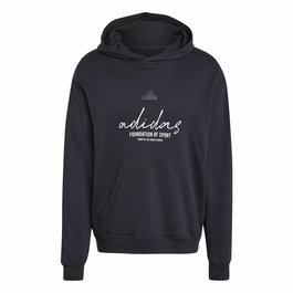 Sweat à capuche homme Adidas Brand Love French Terry Noir