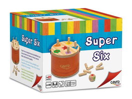 Cayro Juego Super Six - Jeu de société en bois pour enfants - Dès 4 ans