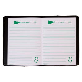 LOUNGEFLY Sac à dos et bandoulière Diario Elphaba Wicked - 16.5x22.2 cm - Polyester avec détails en cuir vegan, fermeture éclair, appliqués, broderies et finitions dorées
