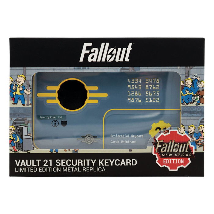 Fallout: New Vegas réplique Vault 21 Security Keycard Limited Edition Fallout: New Vegas réplique Vault 21 Security Keycard Limited Edition