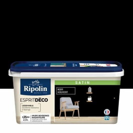 Ripolin Peinture Satinée Noir Houvert 2,5 L
