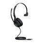 Jabra Evolve2 50 - Casque professionnel filaire avec micro à réduction de bruit, Bluetooth, réduction de bruit active (ANC) et technologie Jabra Air Comfort pour un confort maximal