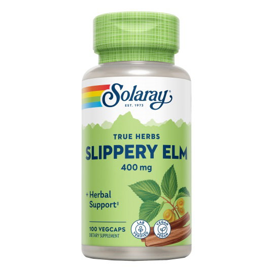 SOLARAY Slippery Elm Bark (Olmo) 400mg, 100 capsules SOLARAY Slippery Elm Bark (Olmo) 400mg, 100 capsules